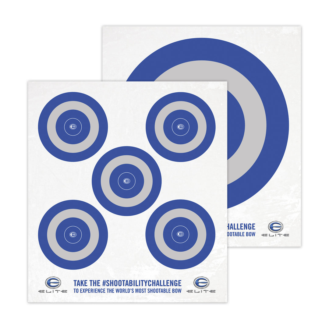 ELITE SHOOTABILITY PAPER TARGETS 10PK